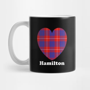 The HAMILTON Family Tartan 'Love Heart' Design Mug